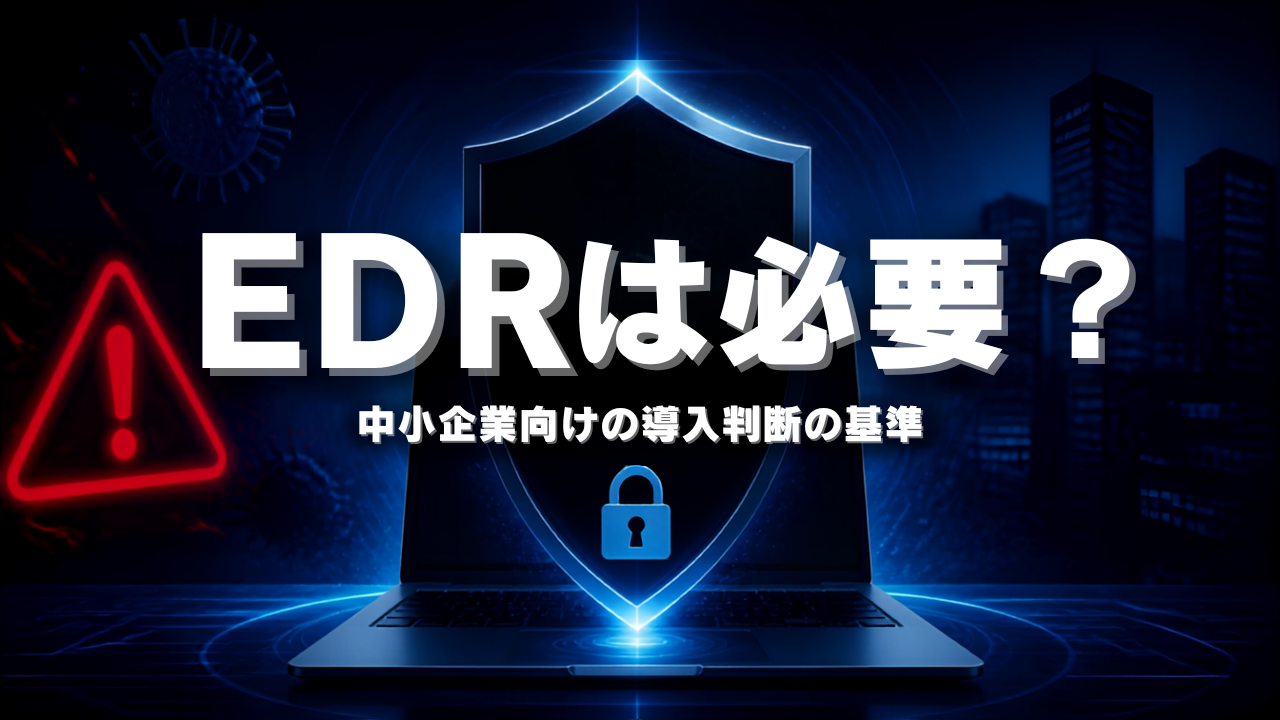 #10｜EDRは本当に必要？中小企業向け導入判断の基準
